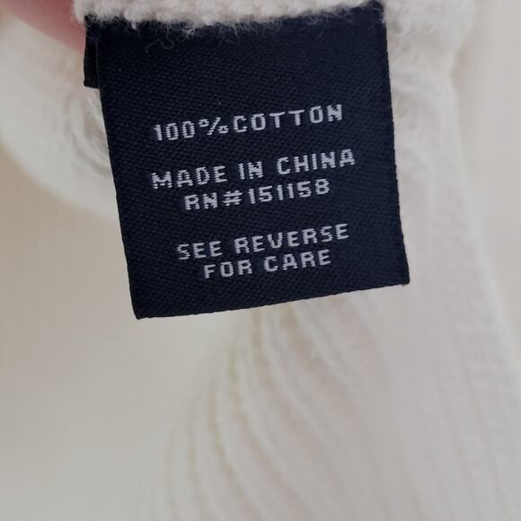 525 America V-Neck Shaker Sweater in Ivory - Picture 5 of 5